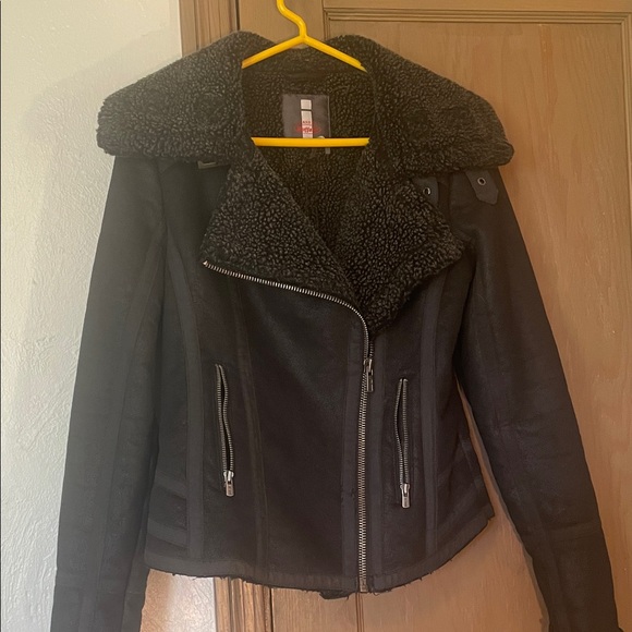 Buffalo David Bitton Jackets & Blazers - Buffalo David Bitton Black Moto Jacket